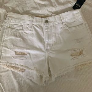 NWT Size 9 Hollister White Denim Shorts